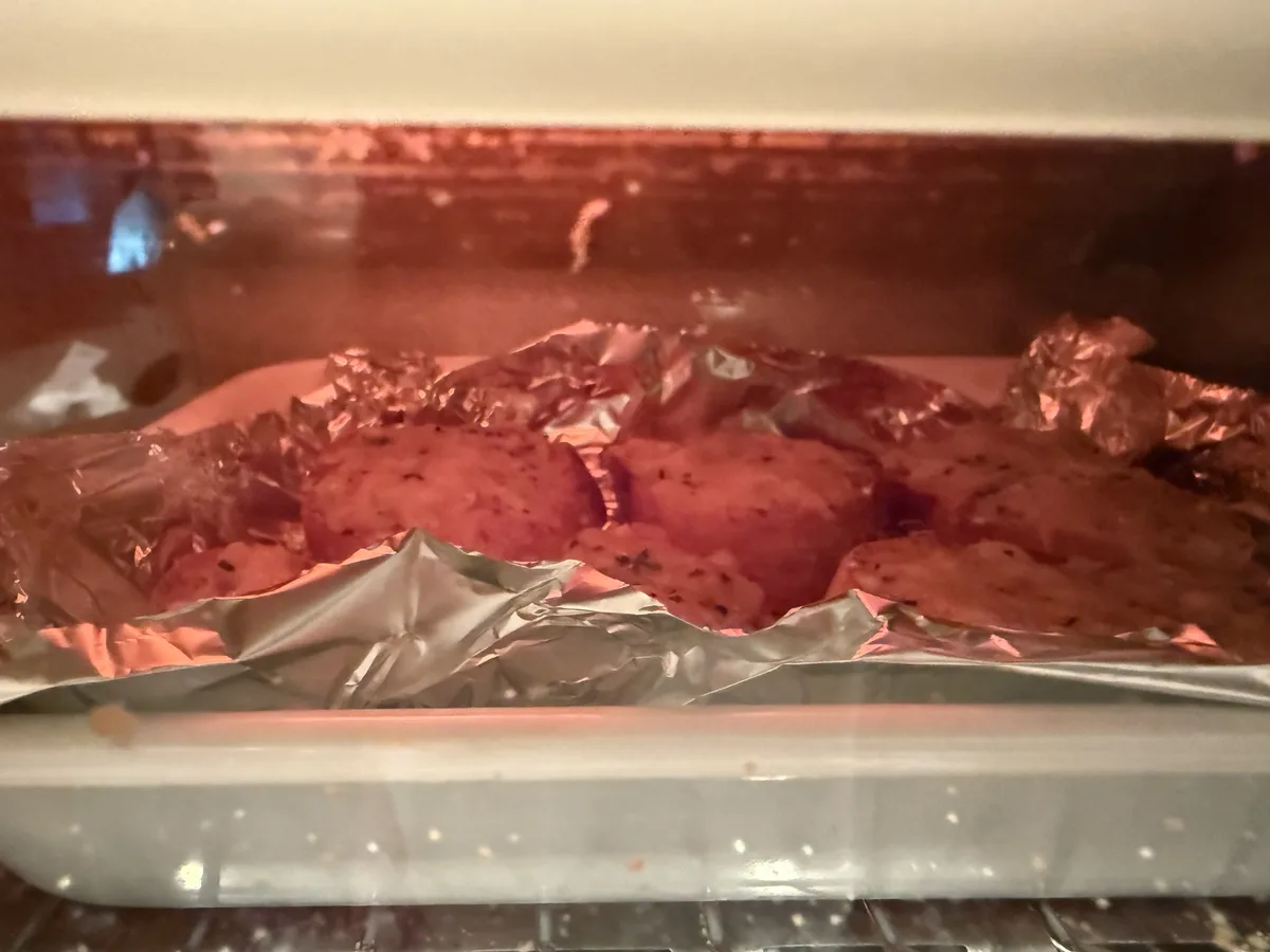 オーブントースターで焼く